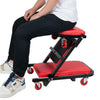 Foldable Under Car Creeper 2 In 1 Mechanic Trolley Stool Board Headrest Rolling