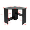 PC Computer Desk Home Office Corner Table Shelves Small Compact White Black