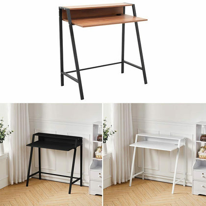 Computer Desk Writing Study PC Table Workstation with Storage Shelf Home Office