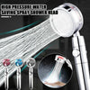 High Pressure Shower Head 360 Rotated Water Saving Hand Spray with Small Fan UK