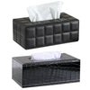 Home Rectangular PU Leather Tissue Box living room Toilet Holder Paper Case