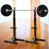 Squat Rack Stand Olympic Barbell Rack Bench Support Free Press Gym Workout Black