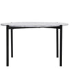 Round Coffee Table Marble Effect Living Room Sofa Side Table With Metal Legs