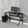 Computer PC Gaming Desk Laptop Racing Gamer Table Home Office w/ RGB LED Lights