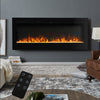 40 Inch Electric Wall Mounted LED Fireplace 9 Color Wall Inset Into Fire Heater