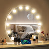 Hollywood Vanity Make Up Mirror with Lights 18-LED Tabletop Wall Metal 80x62cm