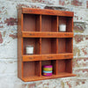Wall Mounted Storage Cabinet Wooden Cupboard Display Shelf Desktop Organiser Box