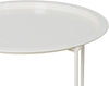 Portable Folding Coffee Side Console Table Round Metal Tray Top Night Stand UK