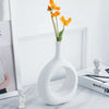 Ceramic Donut Vase Doughnut Nordic Round Vase for Dried Flower Pampas Grass