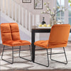 2/4x Folding Velvet Padded Upholstered High Back Dining Living Room Office Chair