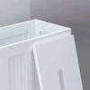 White Crisp Small Toilet Cleaning Product Storage Tidy Box Unit Bathroom UK