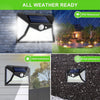 4x Solar Wall Light PIR Motion Sensor 118LED Outdoor Garden Security Street Lamp