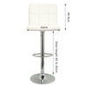 2X Bar Stools Leather Swivel Gas Lift Chair Kitchen Breakfast Pub Black,Red,Grey