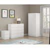 Hallway Bedroom Furniture 8 Drawer Chest of Drawers Matt White Sideboard