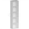 Oxford 5 Tier Cube Bookcase Display Shelving Storage Unit Wooden Stand White New