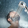 High Pressure Shower Head 360 Rotated Water Saving Hand Spray with Small Fan UK
