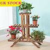 New Strong 3 Tier Wooden Plant Stand Garden Flowerpot Shelf Sturdy Display Decor