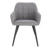 1/2x Dining Chairs Kitchen Lounge Living Room Armchair Linen Metall Home Office