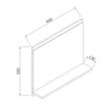 Modern Bathroom Vanity Unit with Basin Sink Storage Cabinet Furniture 600 White
