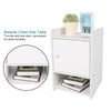 Small Bedside Table Cabinet Shelving Nightstand Storage Furniture Shelf Cupboard
