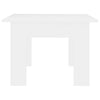 White Small Coffee Table Contemporary Modern Living Room Furniture Side End Unit
