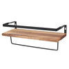 2X Wood Wall Hanging Shelf Storage Shelves Rustic Shelving Rack Display Kitchen