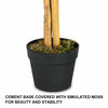 120CM Artificial Ficus Tree Realistic Fake Decorative Plant with Plastic Pot