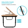 Folding Laptop Table Bed Adjustable Legs Sofa Tray Notebook Stand Computer Desk