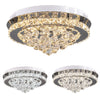 40cm Flush Mount Modern Round LED Ceiling Chandelier Crystal Light Lamp Pendant