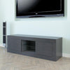 Modern TV Stand Unit Cabinet Living Room Set Entertainment Gloss Doors Free LED