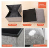 Small Seat Storage Ottoman Folding Pouffee Foot Stool Cubed Toys Box For Bedroom