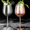 Large Stainless Steel Wine Glasses Unbreakable Metal Drink Cups 500ml Goblet Cup
