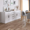 Sideboard Storage Cabinet, Floor Standing Cabinet with 4 Drawers, Cupboard