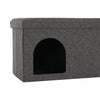 Foldable Pet Bed Cats Kitten Cave House Padded Seat Ottoman Bench Storage Box UK