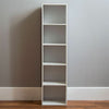 Cube Bookcase 5 Tier Shelf Display Wood Furniture Storage Unit White