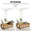 110cm Lift Top Coffee Table Modern Wooden Lift Top Dining Table Hidden Storage