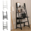 Modern Ladder Design Computer Desk With Storage Shelves Bookshelf Home Office