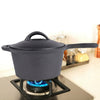 Cast Iron Stew Pot Camping Cooking Pot Dutch Oven Stock Pot Camping Pan Handles