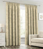 Marble Curtains Thermal Blackout Lined Pencil Pleat Pair of Ready Made Curtains