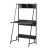 2 Tier Computer Desk PC Laptop Table with Storage Shelf Home Office Study Black