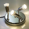 Round 3 Way Adjustable LED Ceiling Lights Spotlight Fittings Kitchen GU10 Bulbs