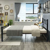 Heart-Shaped Single/Double Bed Frame Metal 3ft,4ft6 Bedframe Bedstead Black New