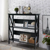 3 Tier Storage Shelf Hallway Console Table Display Stand Bookcase Shelving Unit