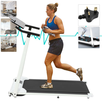 Electric Treadmill Running Machine Motorised Walking Foldable Treadmill Inclined