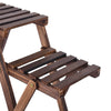 Multi Tier Wood Flower Rack Plant Stand Wood Shelves Bonsai Display Shelf Indoor