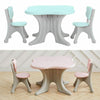 Kid Table and 2 Chairs Set Activity Play Table Study Writting Desk for Toddlers