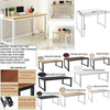 Home Office Computer Desk Study PC Writing Table Workstation Shelf Furniture UK