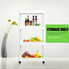 2-4 Tier Kitchen Bathroom Trolley Rack Holder Storage Shelf Organiser on Wheels