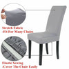 4/6/8PCS Dining Chair Seat Covers Slip Stretch Wedding Banquet Party Removable