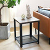 Small Vintage Side Table Rustic Bedside Cabinet Nightstand Unit End Sofa Retro